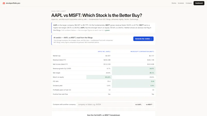 stockportfolio.pro screenshot 3