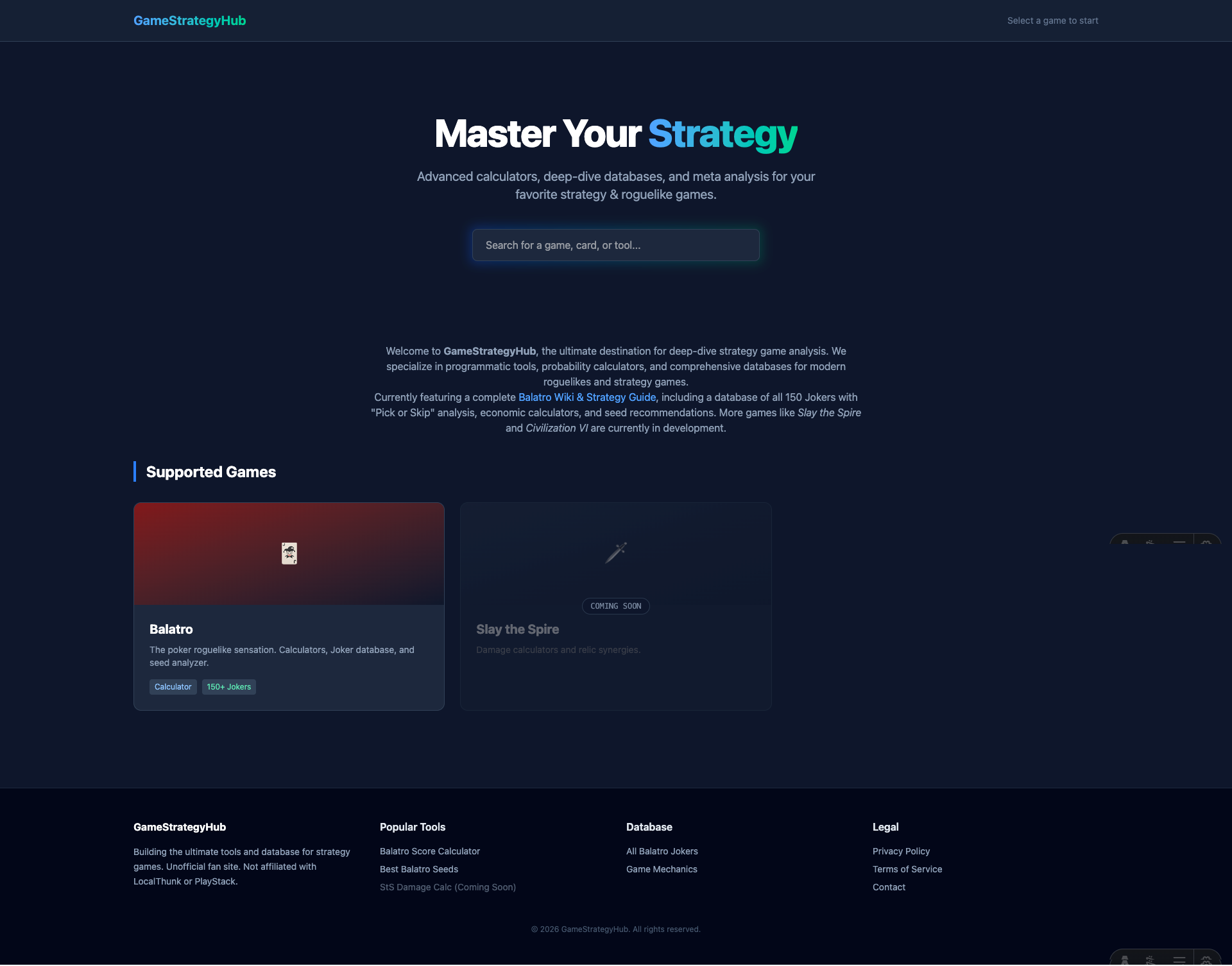 Balatro Calculator - Main product screenshot demonstrating key features and user interface