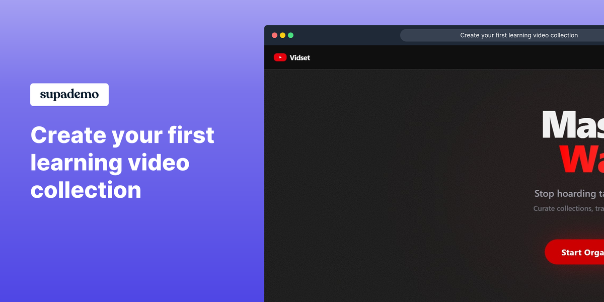 YouTube Video Organizer - Main product screenshot demonstrating key features and user interface