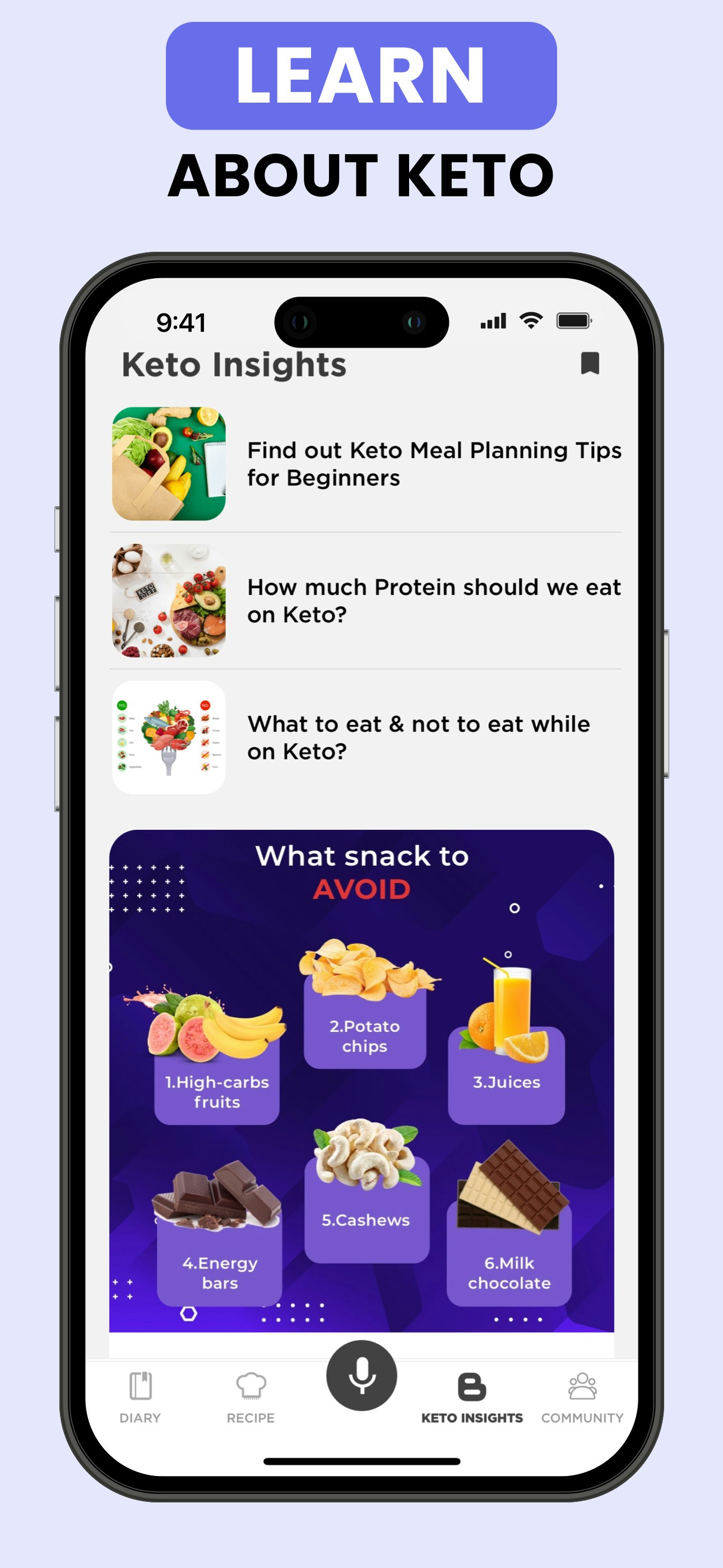 Keto Manager - Carb Diet Tracker - เคาน์เตอร์แคลอรี่ลดน้ำหนัก media 7