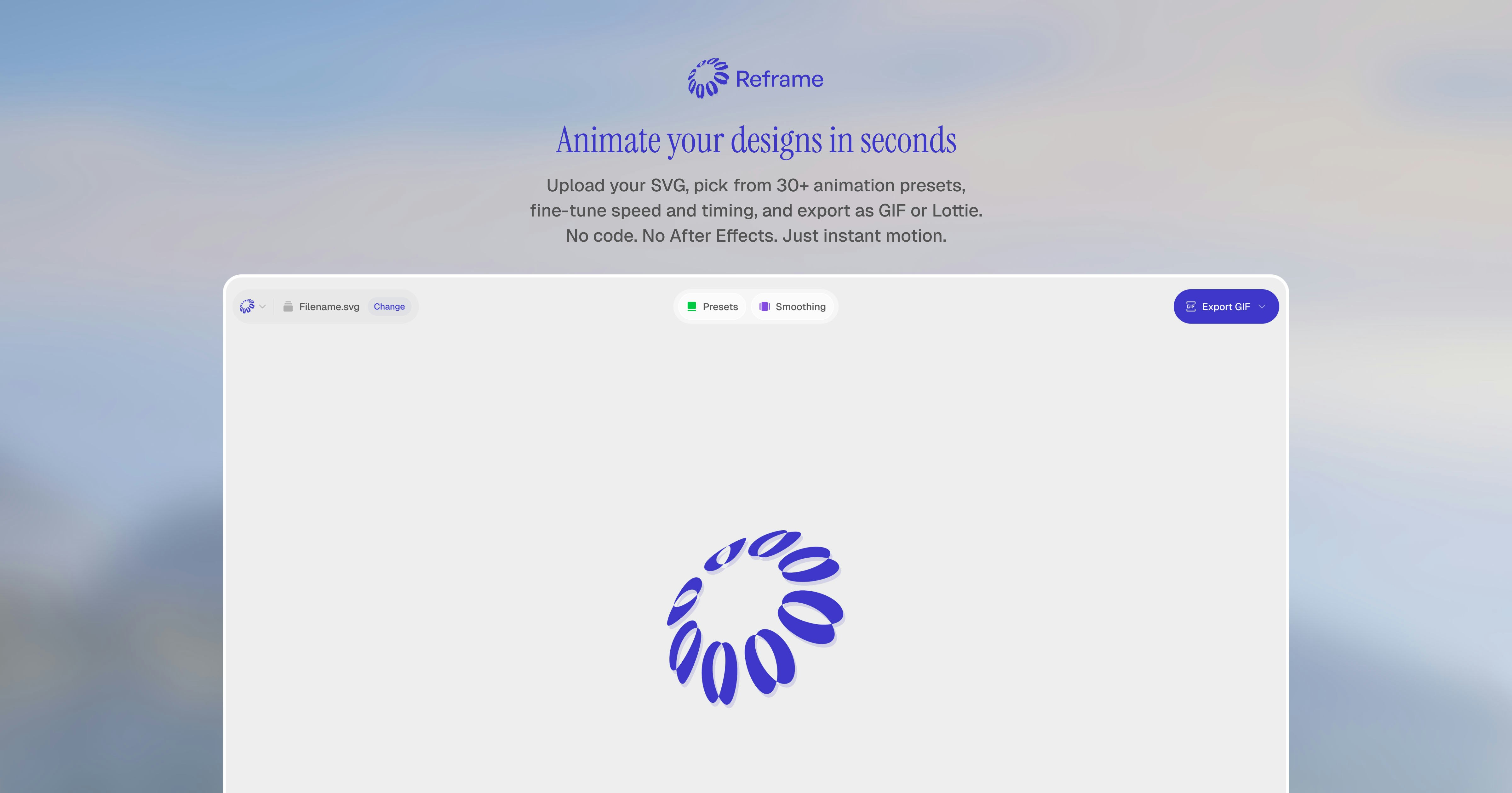 Reframe gallery image