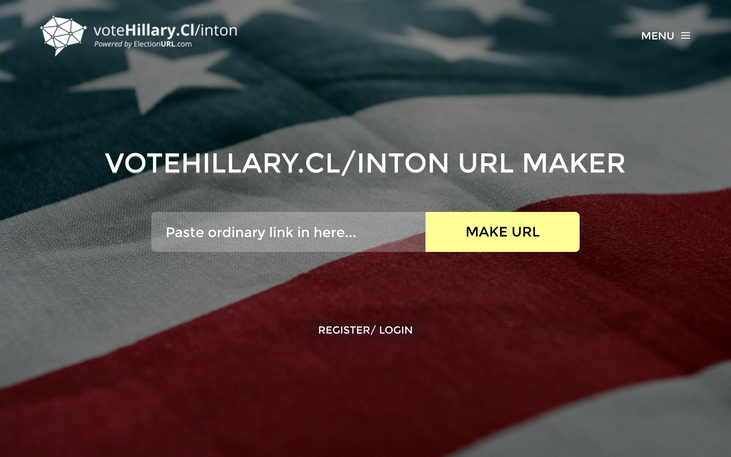 voteHillary.Cl/inton ElectionURL Maker gallery image