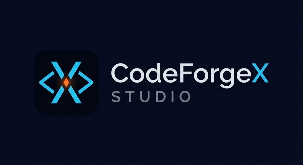 CodeForgeX Studio - Main product screenshot demonstrating key features and user interface