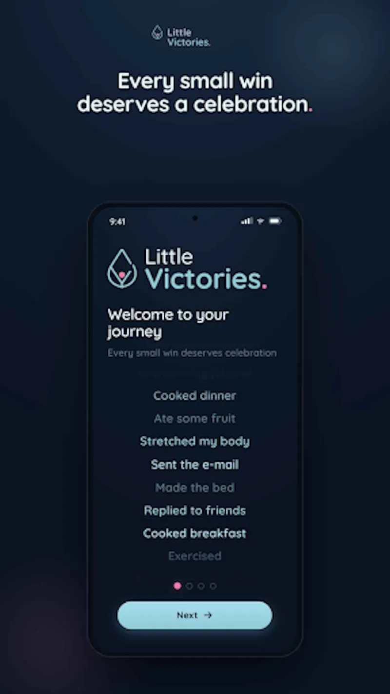 Daily Goals: Little Victories screenshot 1