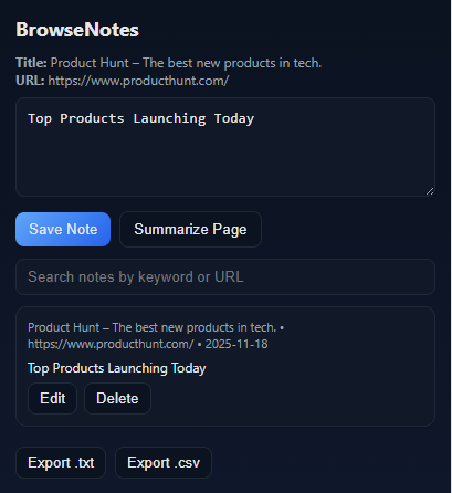 BrowseNotes  - Screenshot 2 preview