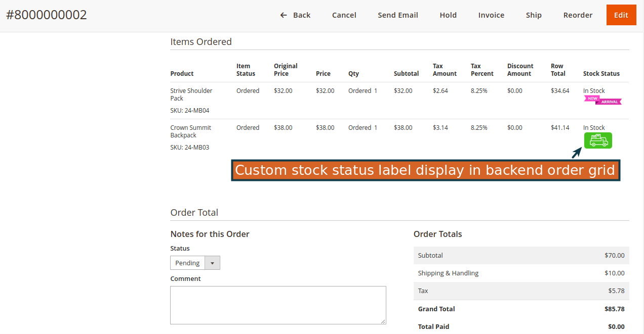 Magento 2 Özel Stok Durumu - Sağlam magento 2 uzantısı medya 6