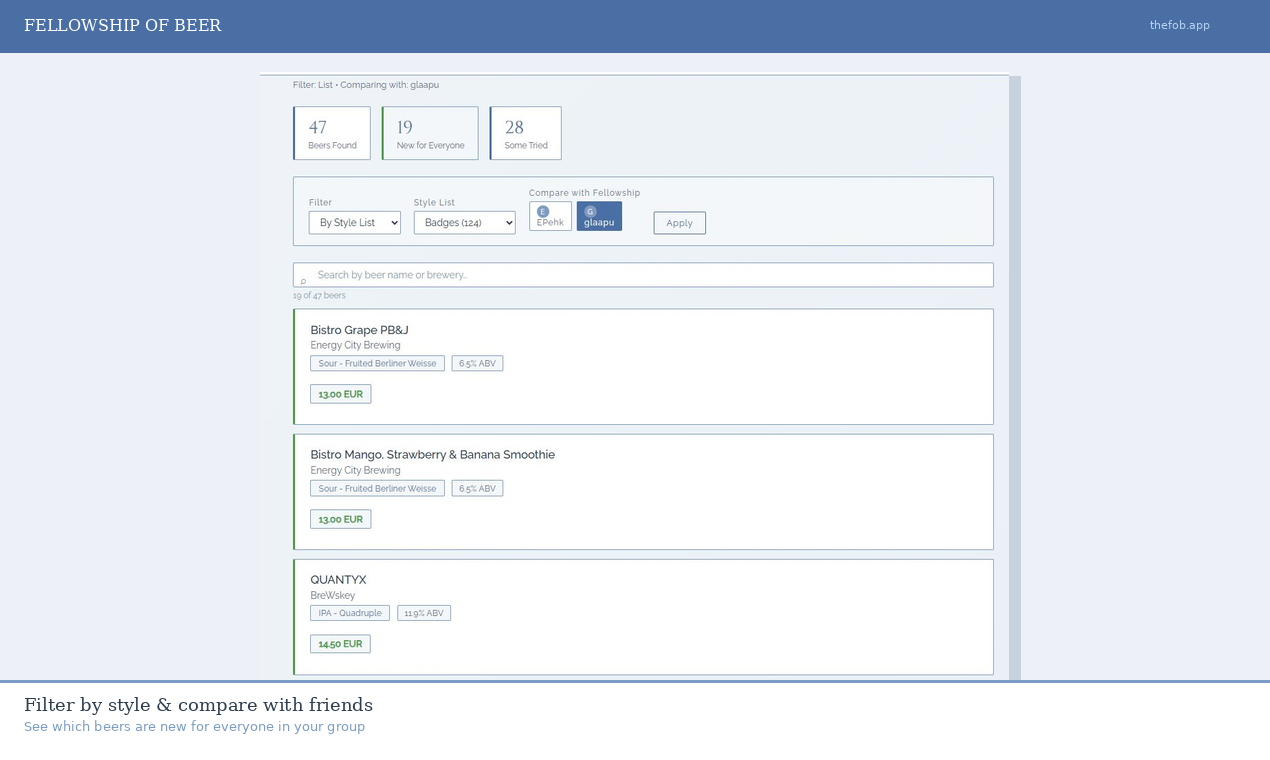 Fellowship of Beer media 2