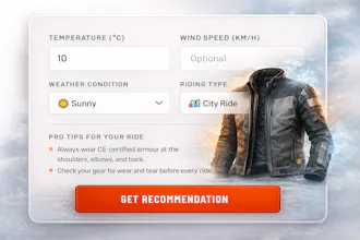 Weather Motorcycle Jacket Recommender gallery image