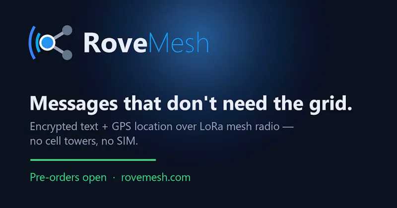 RoveMesh screenshot 1
