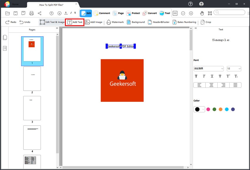 Geekersoft PDF编辑器 - 专业和全面的PDF编辑软件媒体2