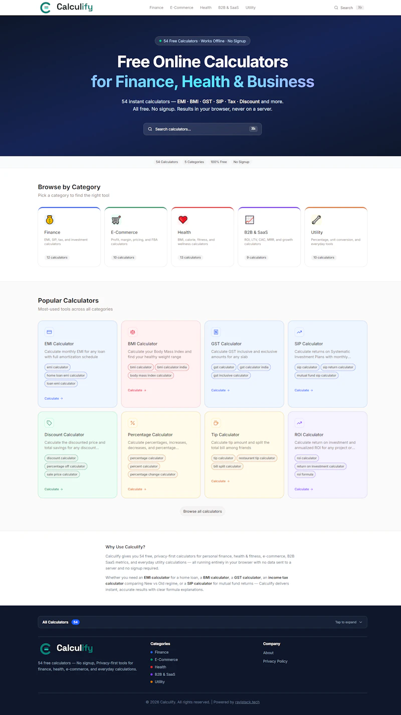 Calculify screenshot 1