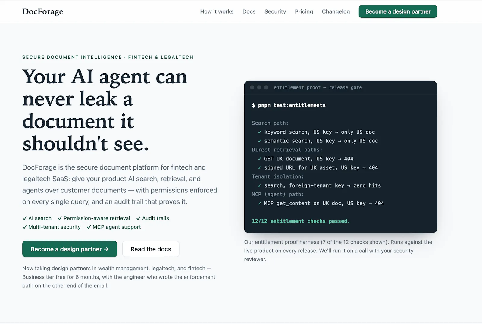 DocForage — Secure document intelligence screenshot 1