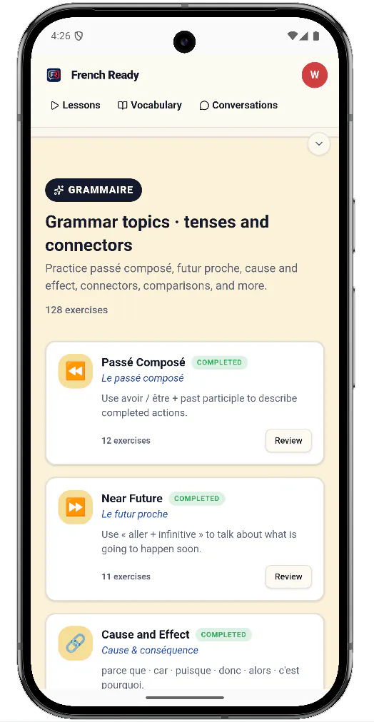 French Ready App gallery image