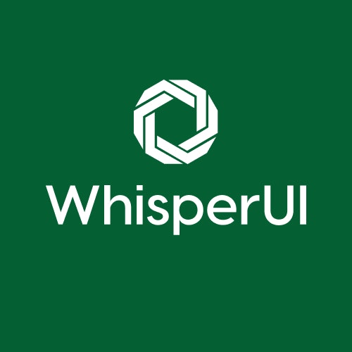 WhisperUI - Text to ... logo