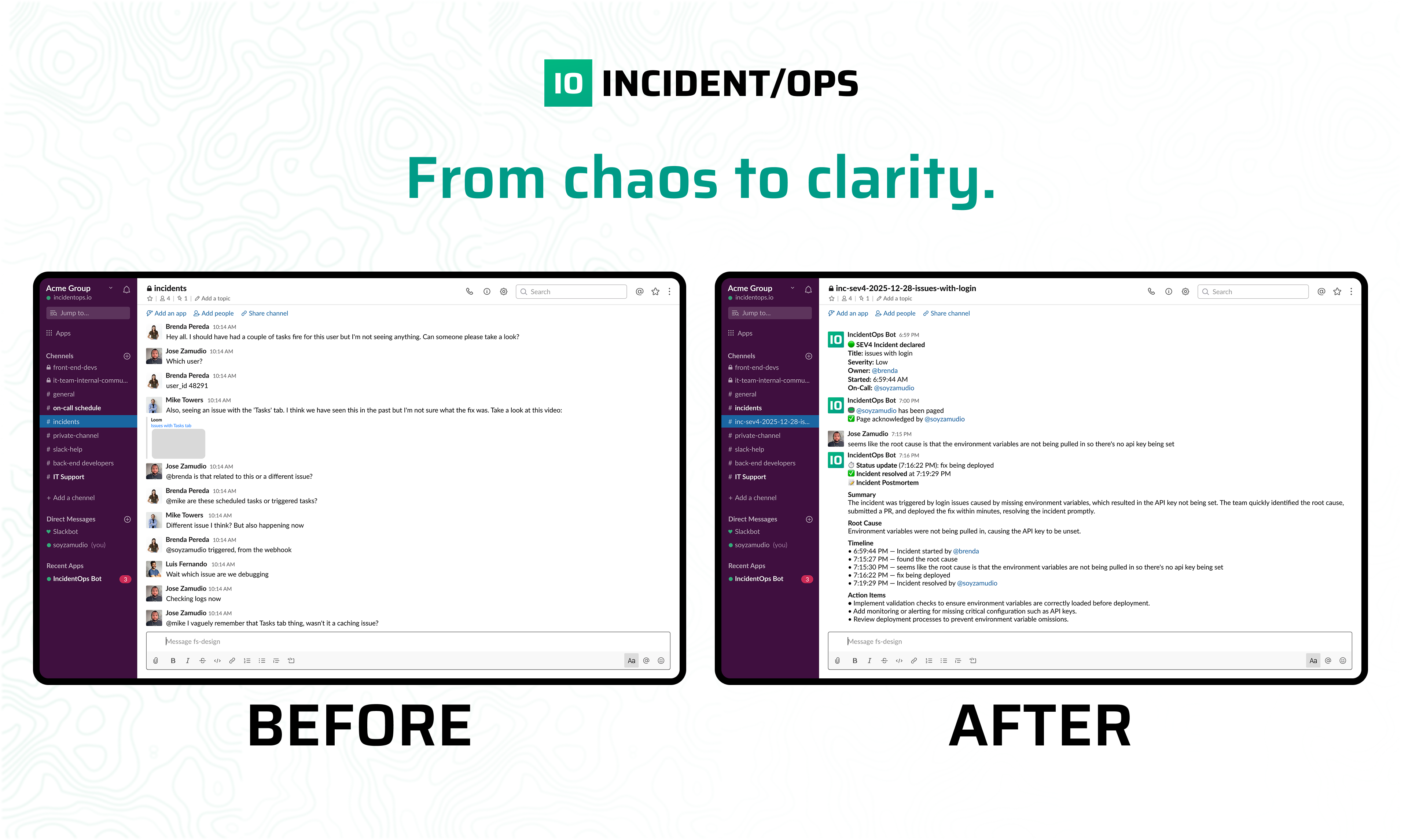 Incident/Ops - Screenshot 2 showing product features and functionality