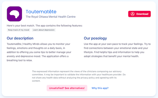 Mental health app compass by TherAppX gallery image