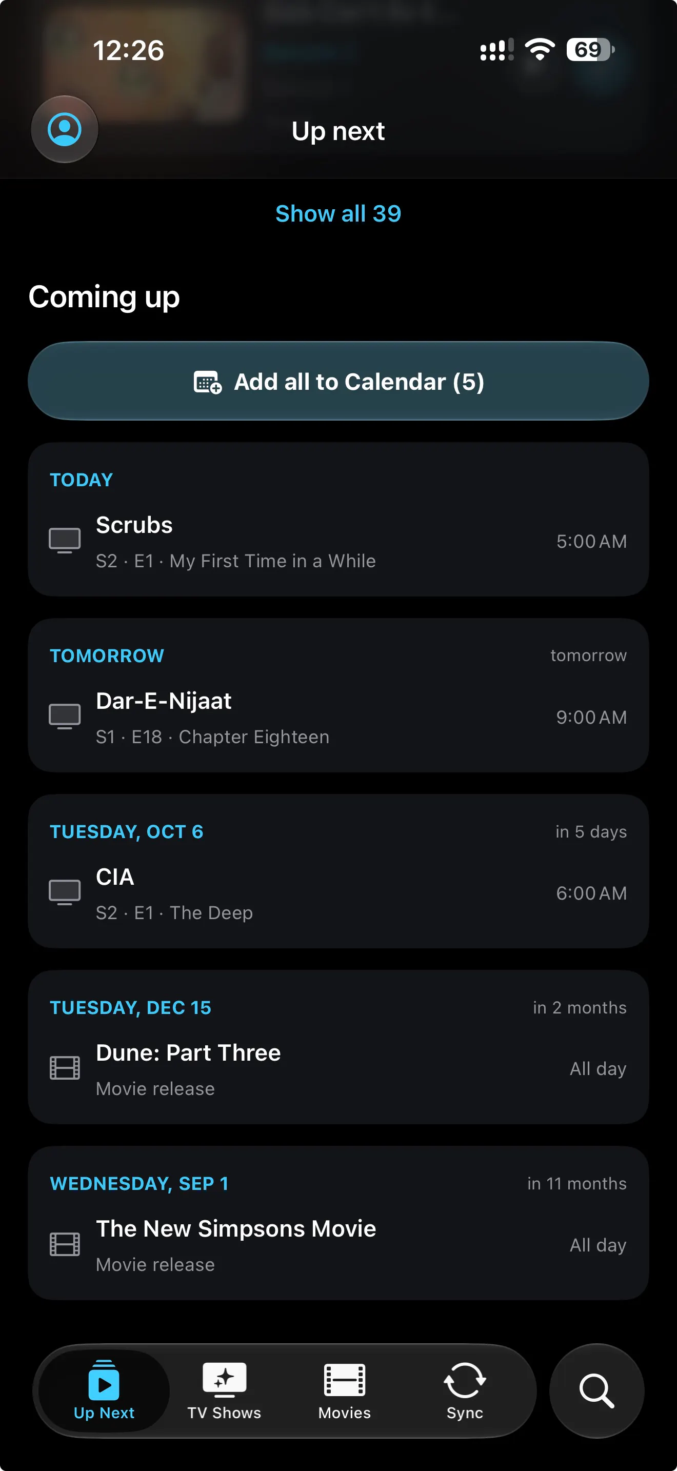 WatchSyncer: TV & Movie tracker gallery image