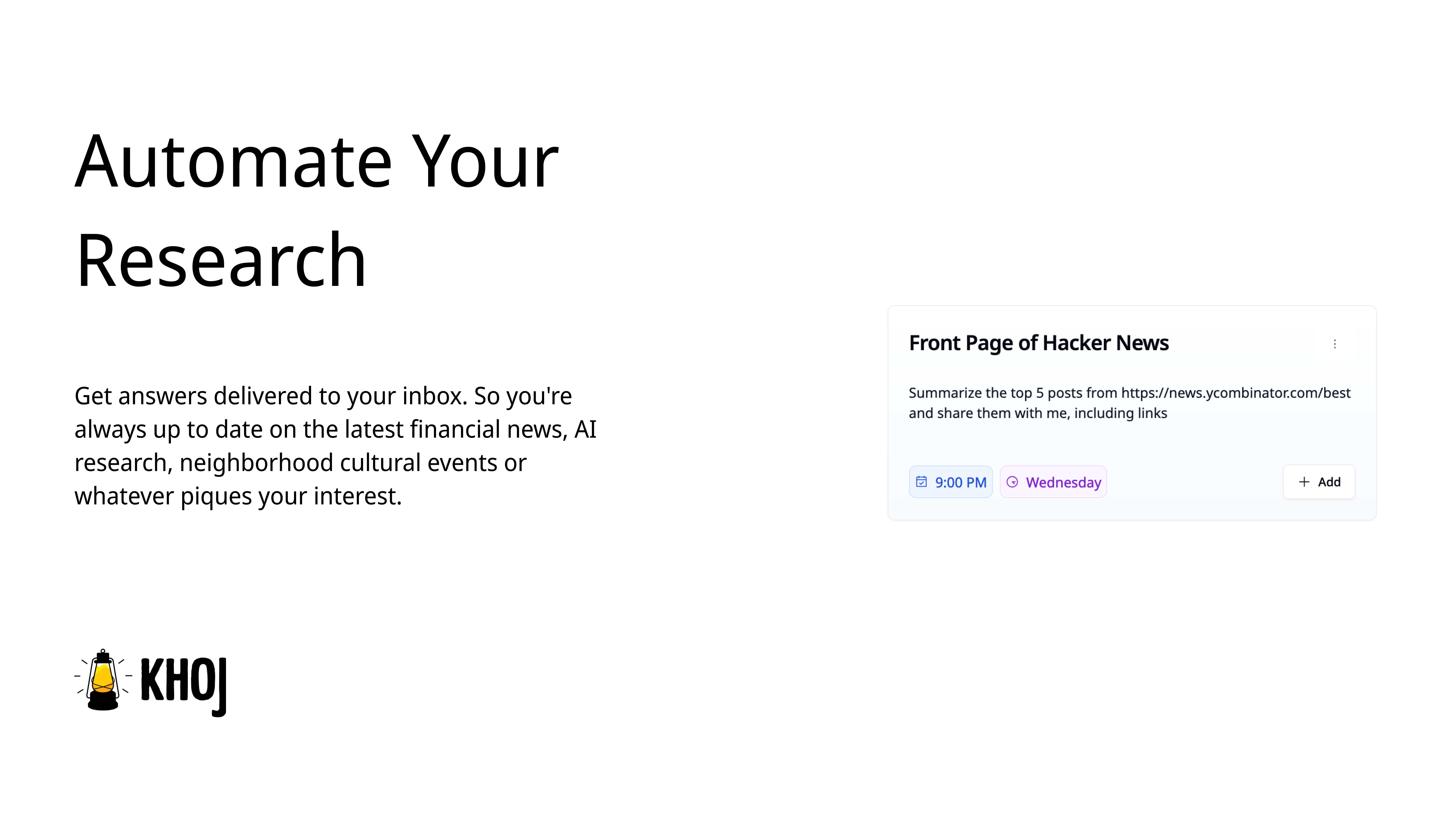 Khoj AI gallery image