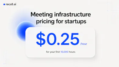 Startup Program by Recall.ai gallery image