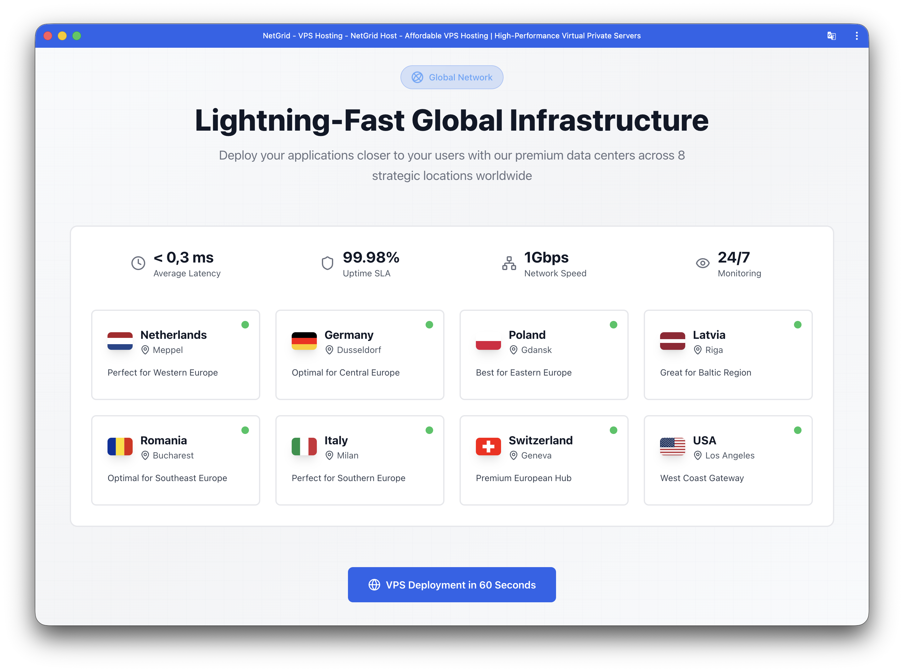 NetGrid Host - Screenshot 2 showing product features and functionality