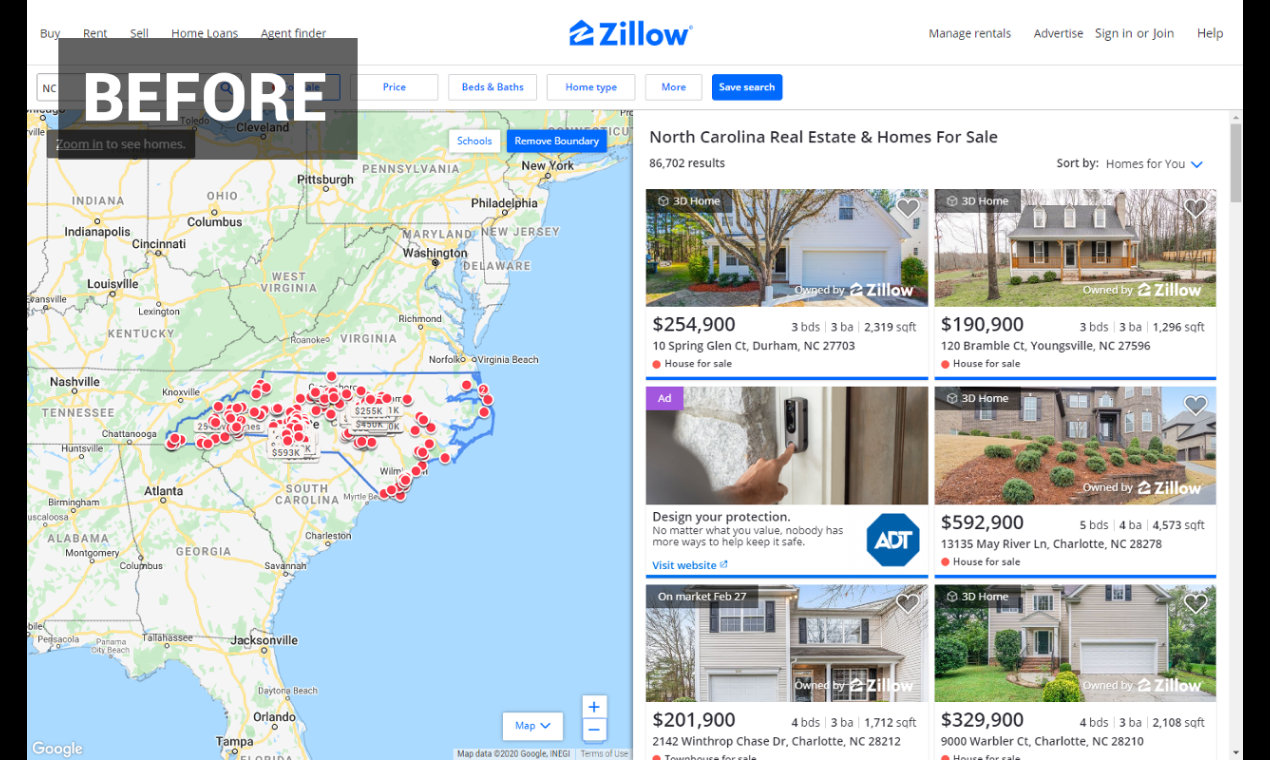 Zillow Map Full Screen Better Zillow - Turn Zillow Into A Full-Screen Real Estate Search Tool |  Product Hunt