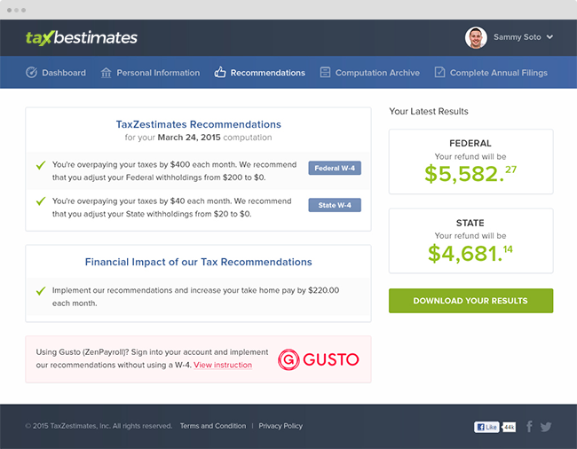 TaxBestimates gallery image