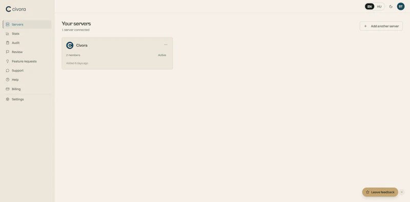 Civora — Discord moderation with AI screenshot 3