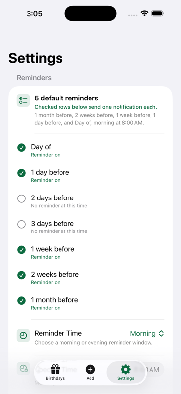 Any Many More: Birthday Alerts gallery image