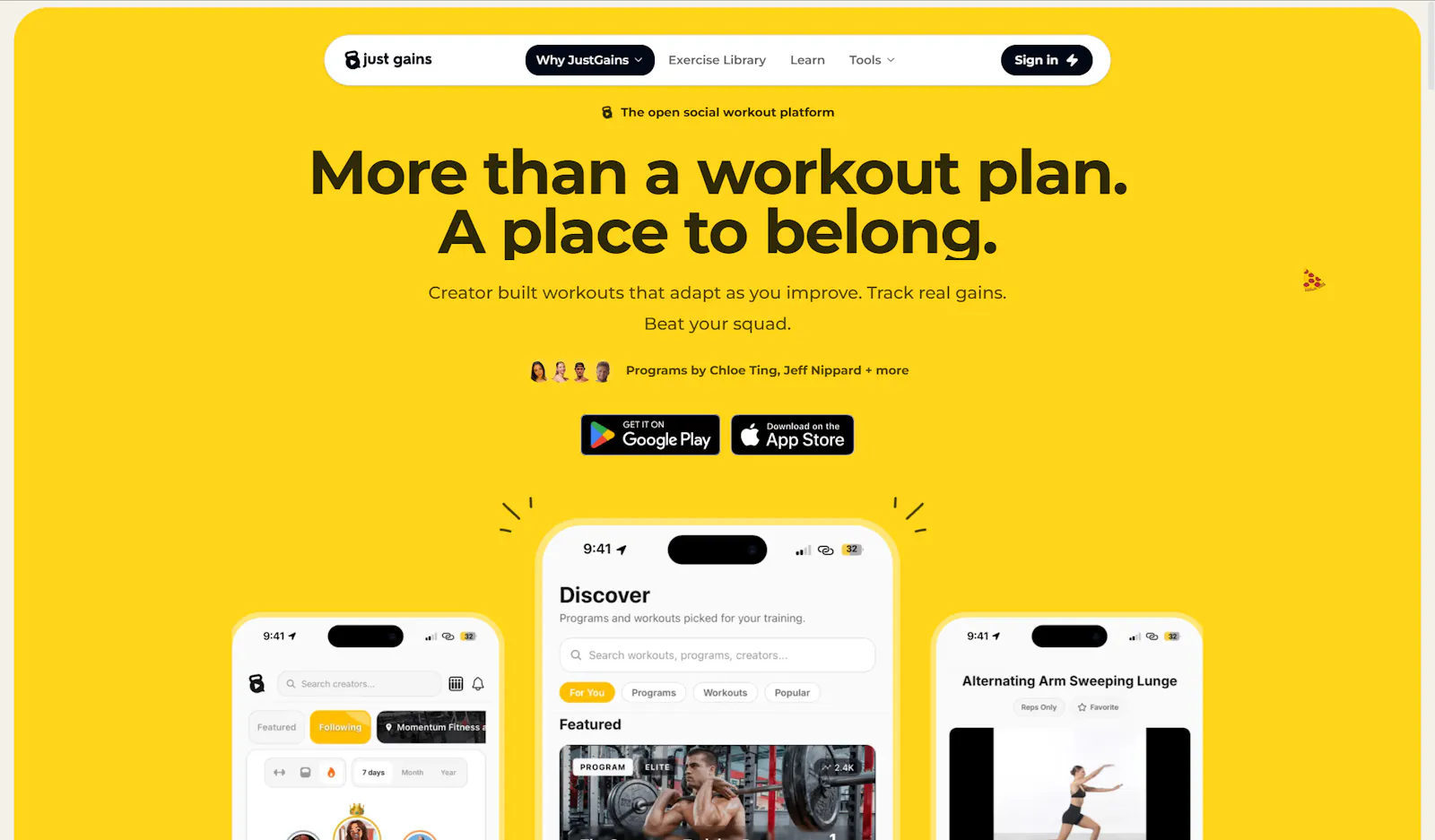 JustGains screenshot 1