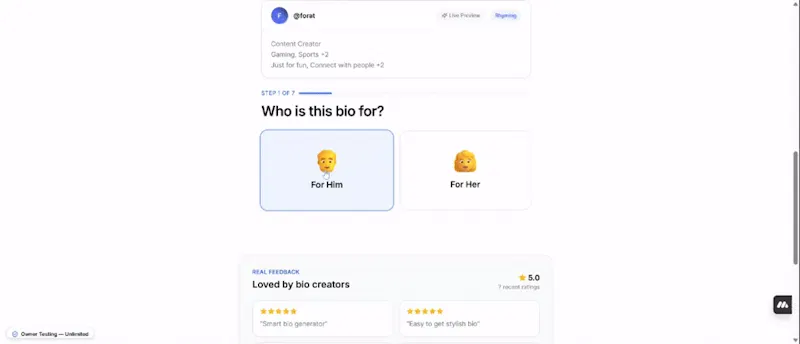 StylishBio screenshot 1 (video preview)