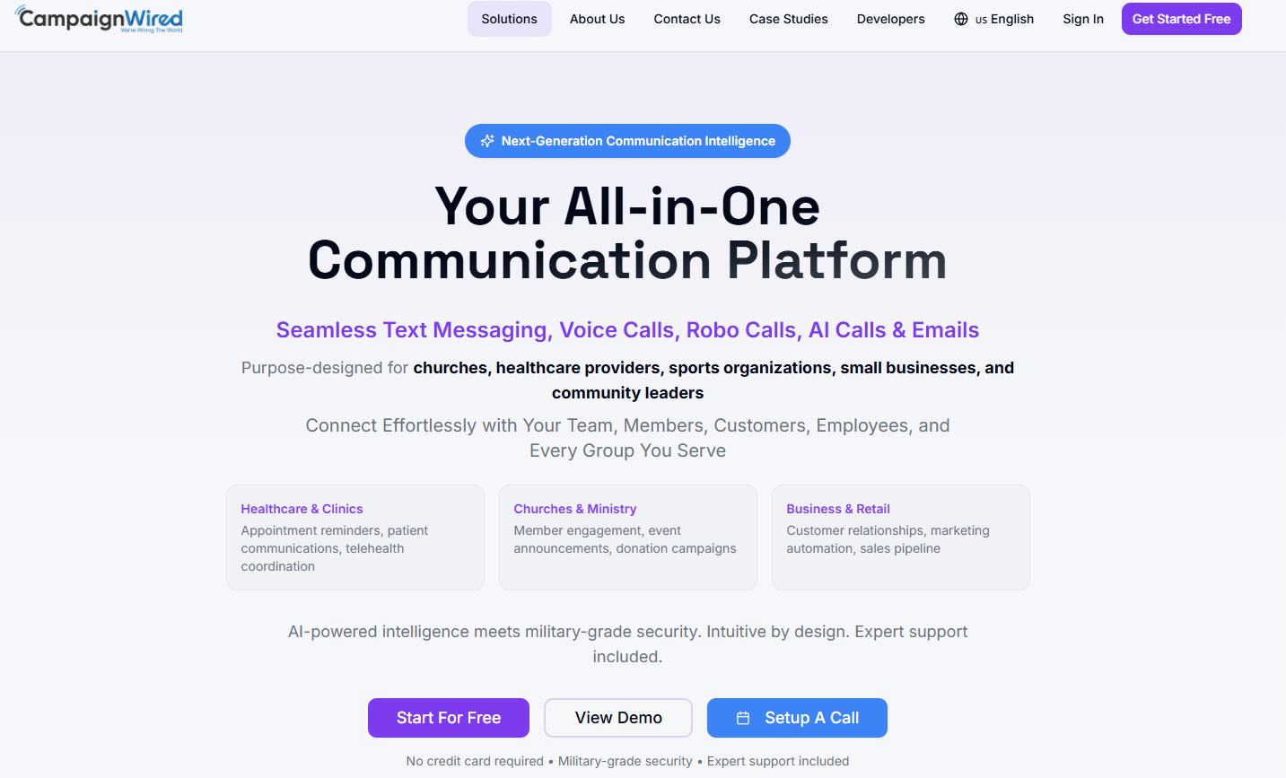 CampaigWired - Main product screenshot demonstrating key features and user interface