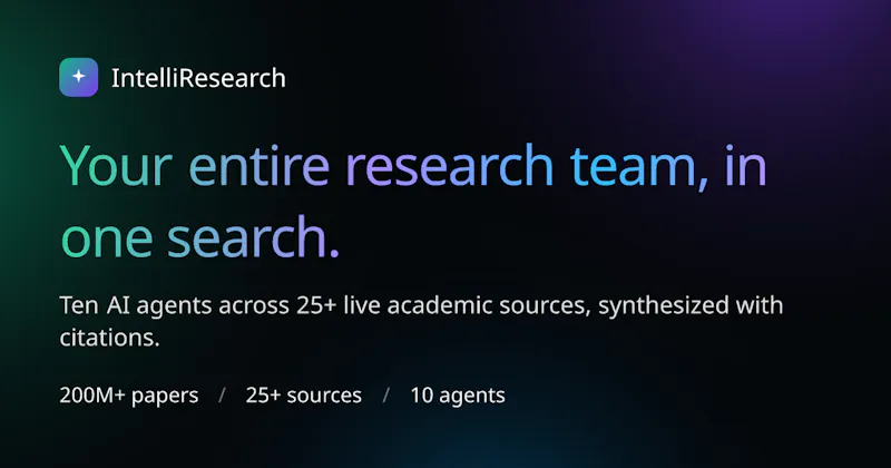 IntelliResearch screenshot 2