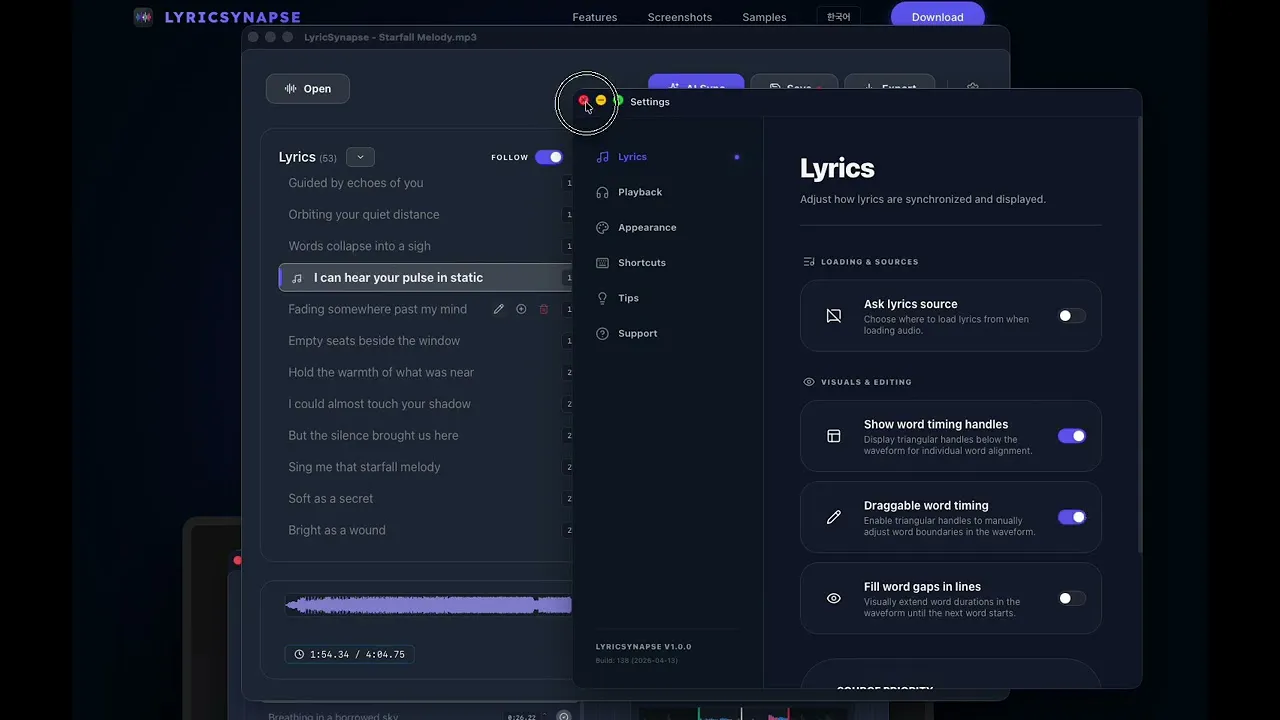 LyricSynapse gallery image