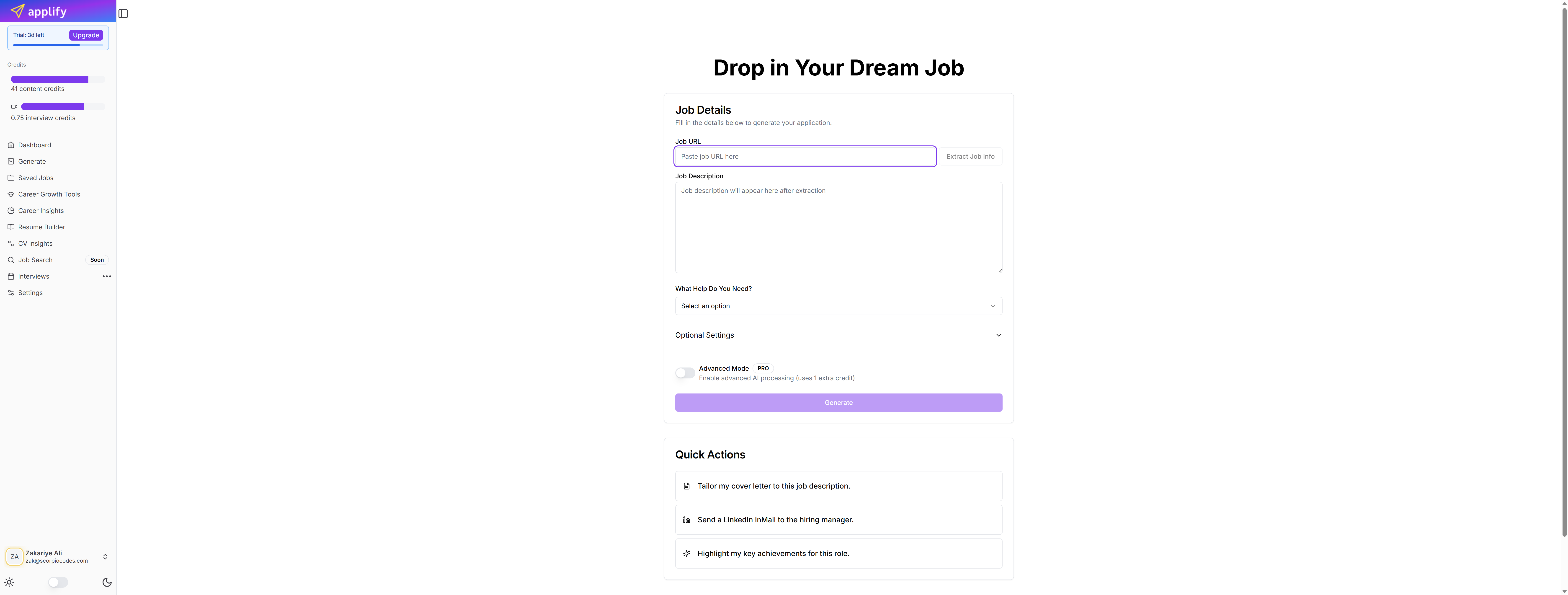 Mídia 4 de Aplicar - Ai co-piloto para sua carreira e busca de emprego