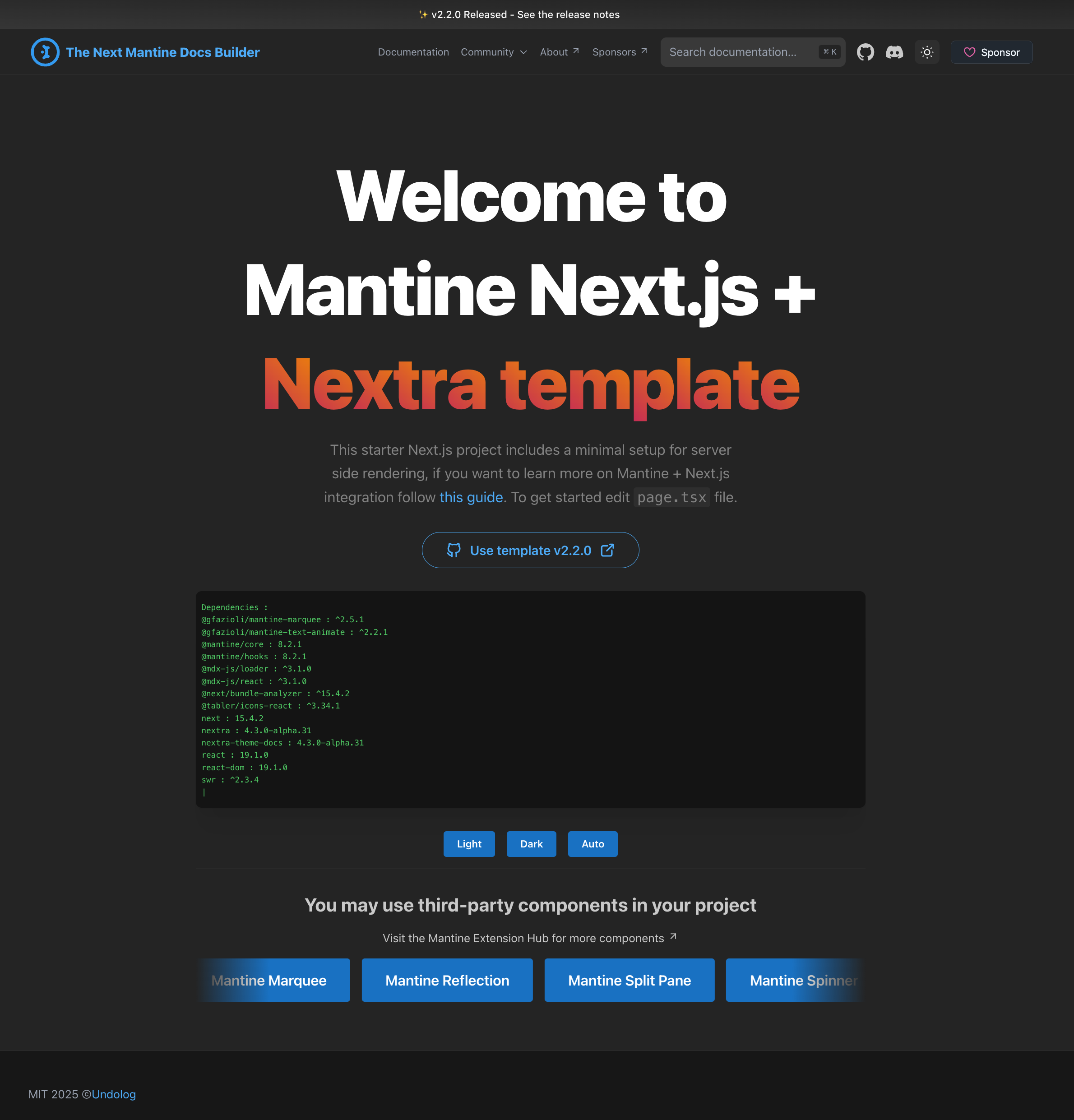 Mantine Nextjs Nextra Şablon - Mantine ile zahmetsiz dokümanlar, next.js & nextra - hızlı başlayın! medya 2