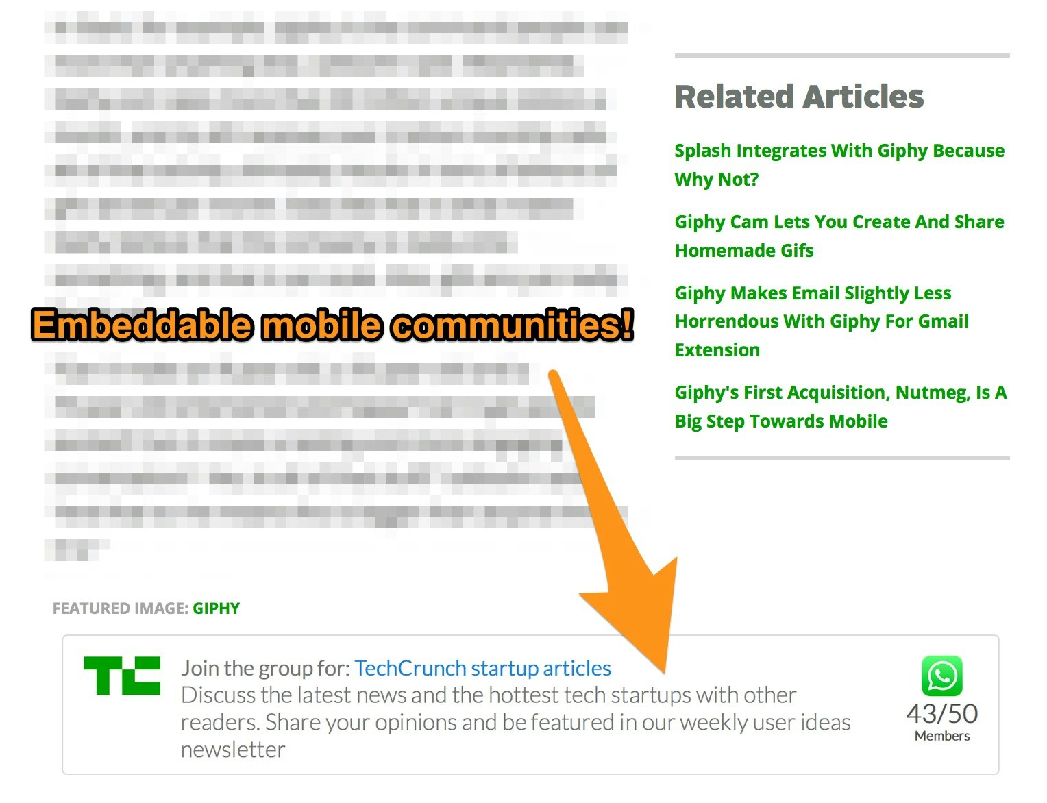 Embeddable Mobile Communities