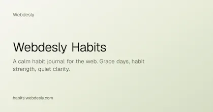 Webdesly Habits gallery image