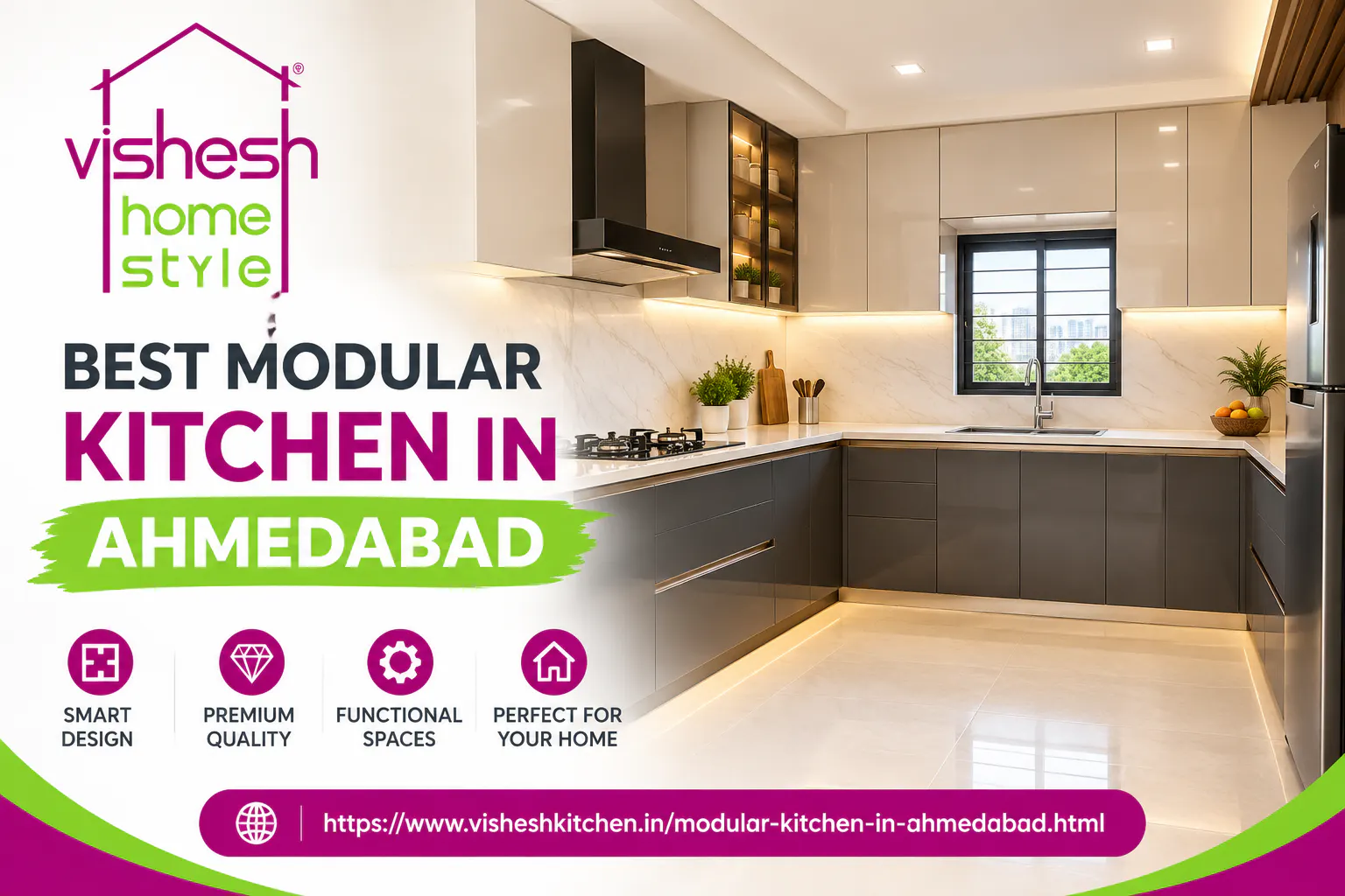Modern Modular Kitchen in Ahmedabad gallery image