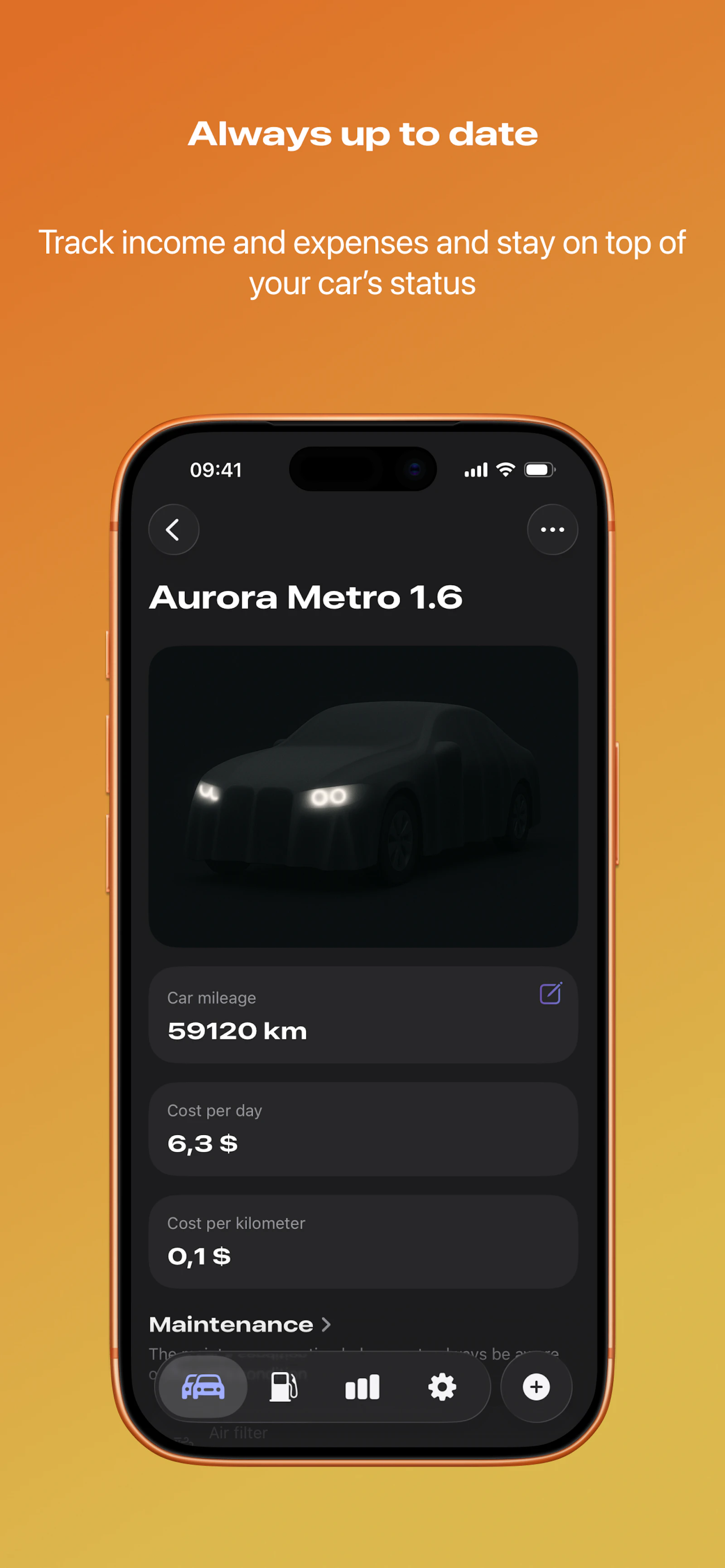 Motio — Car Expense Tracker screenshot 1