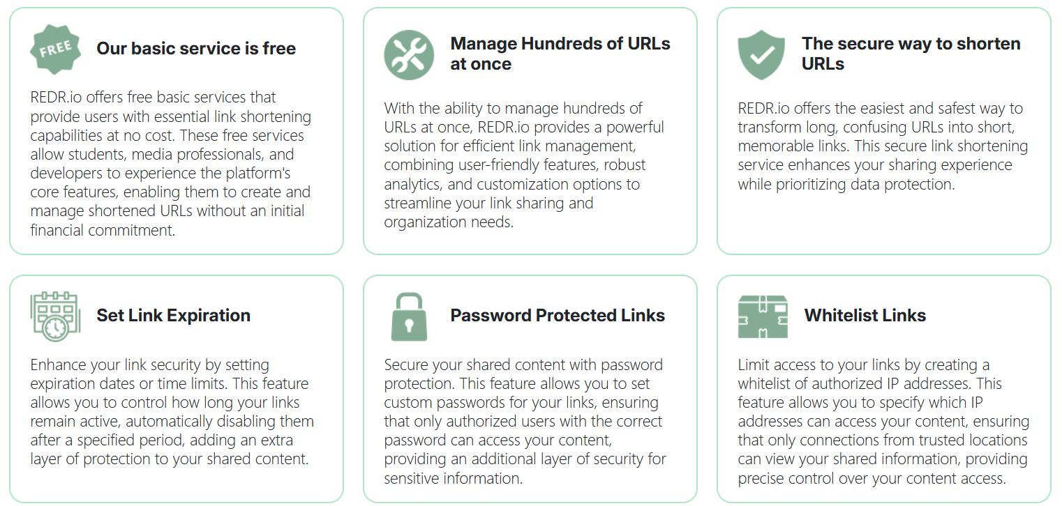 REDR.io  |  Securely share your URLs gallery image