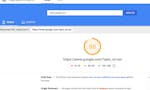 Open current tab in Google page speed image