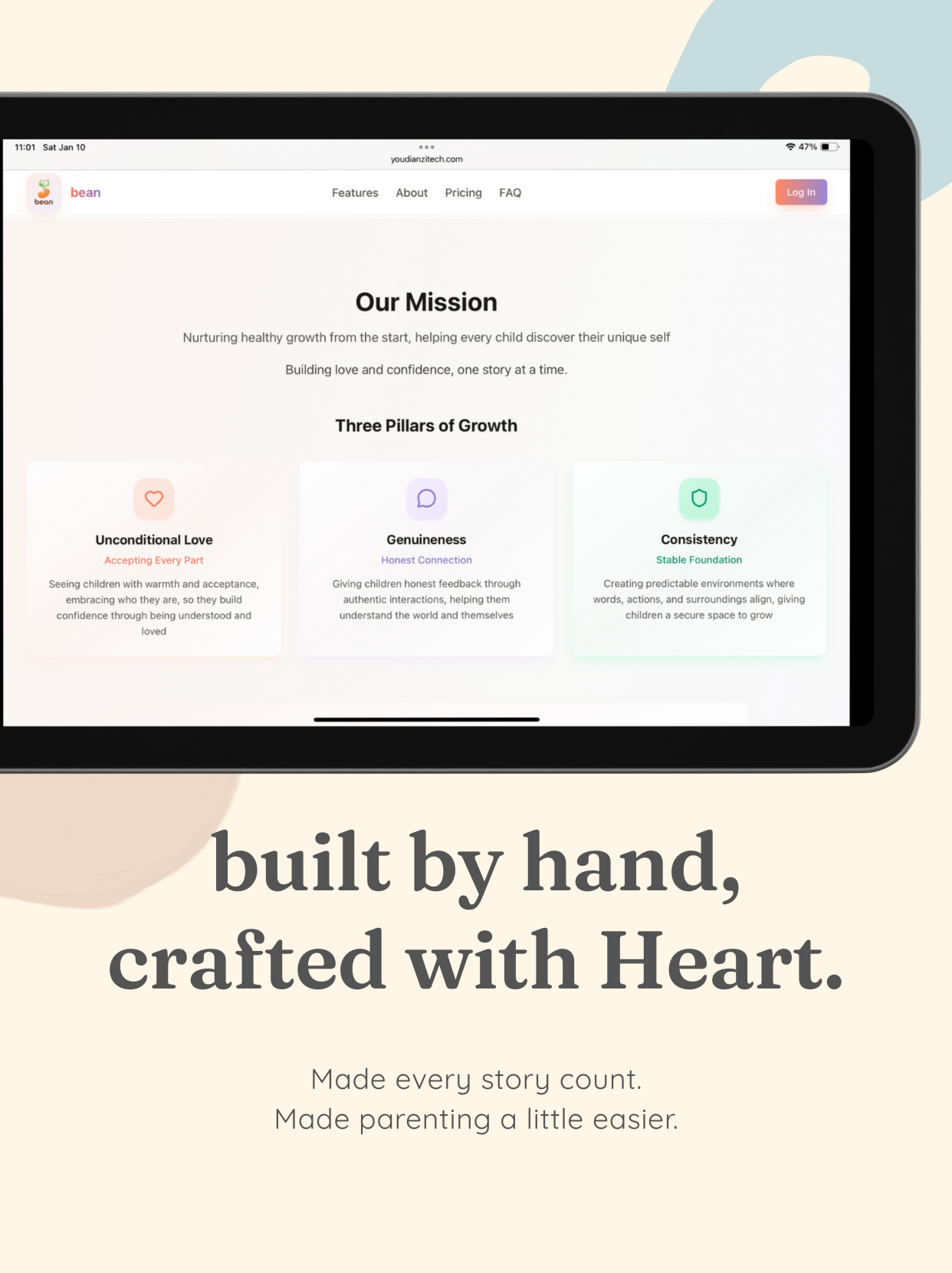bean - Screenshot 3 showing product features and functionality