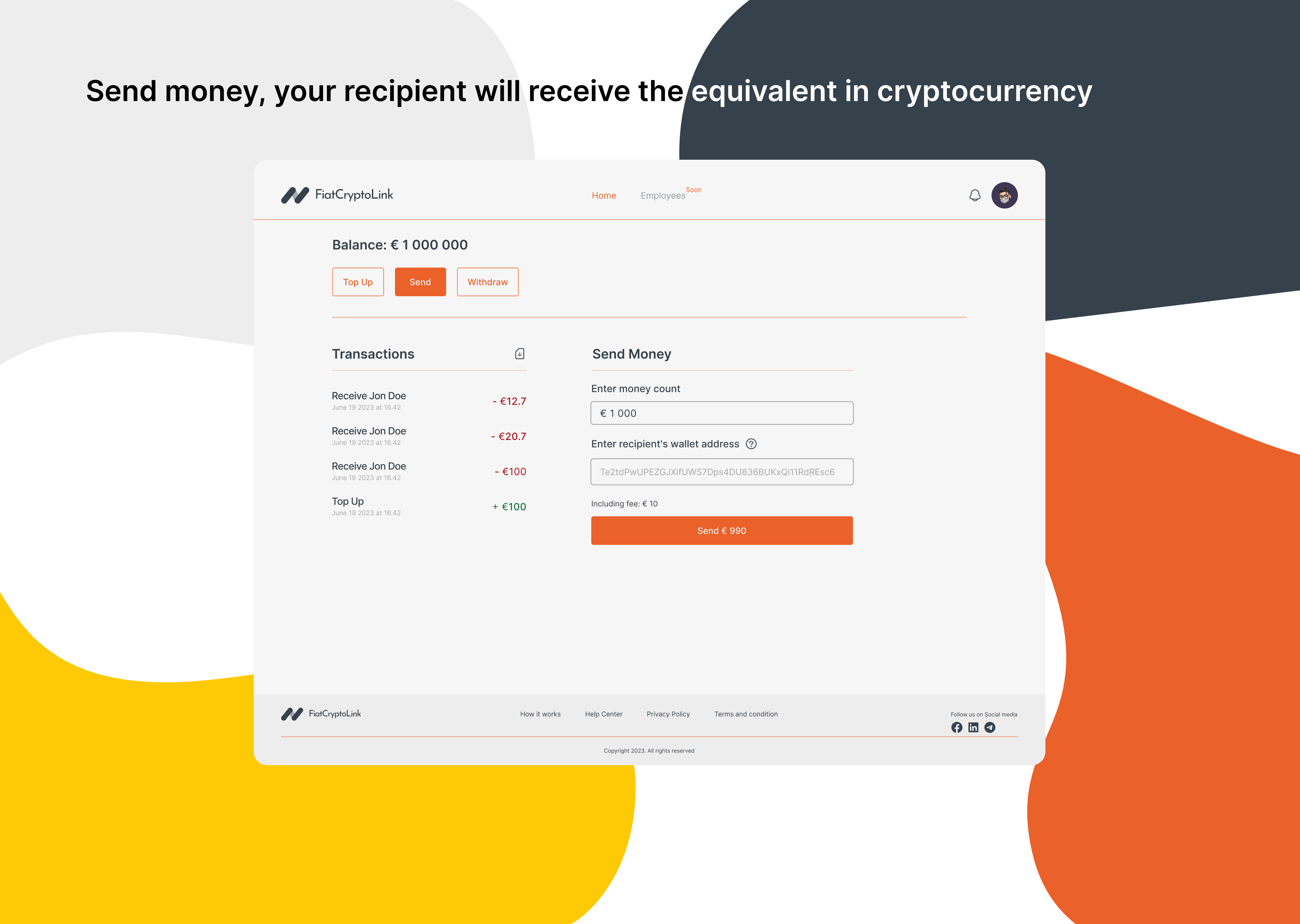Fiatcryptolink - 빠른 국제 전송 미디어 3