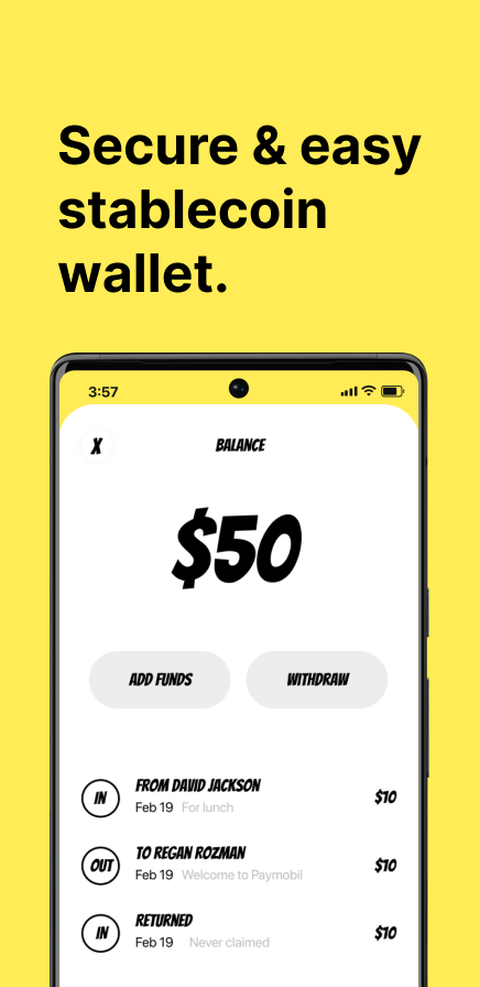 PayMobil 2.0 - La billetera súper simple stablecoin con transacciones gratuitas media 2