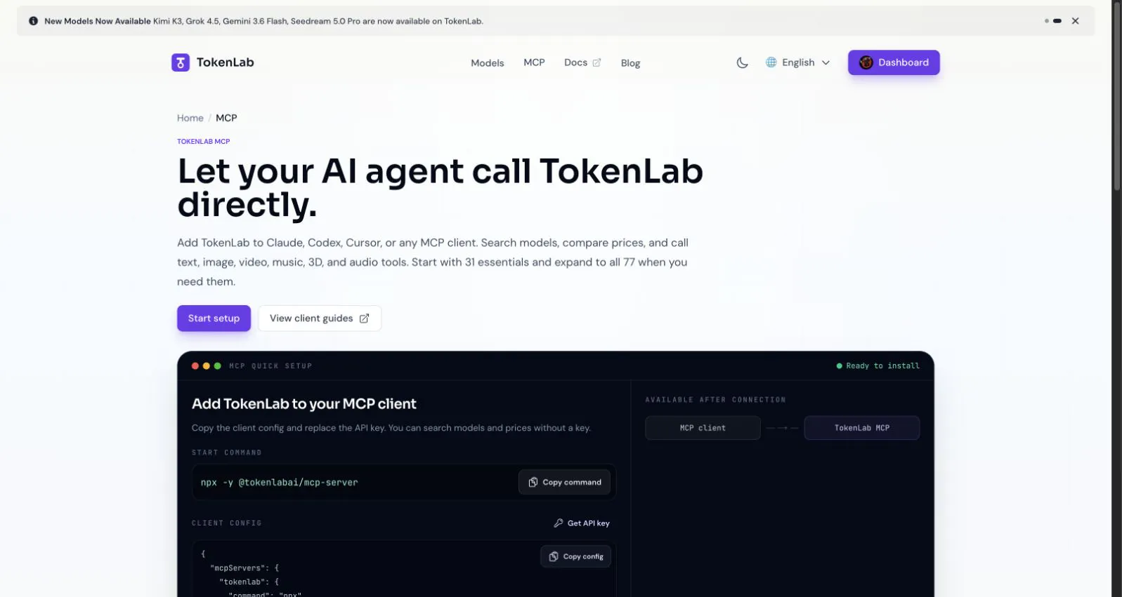 TokenLab MCP Server gallery image