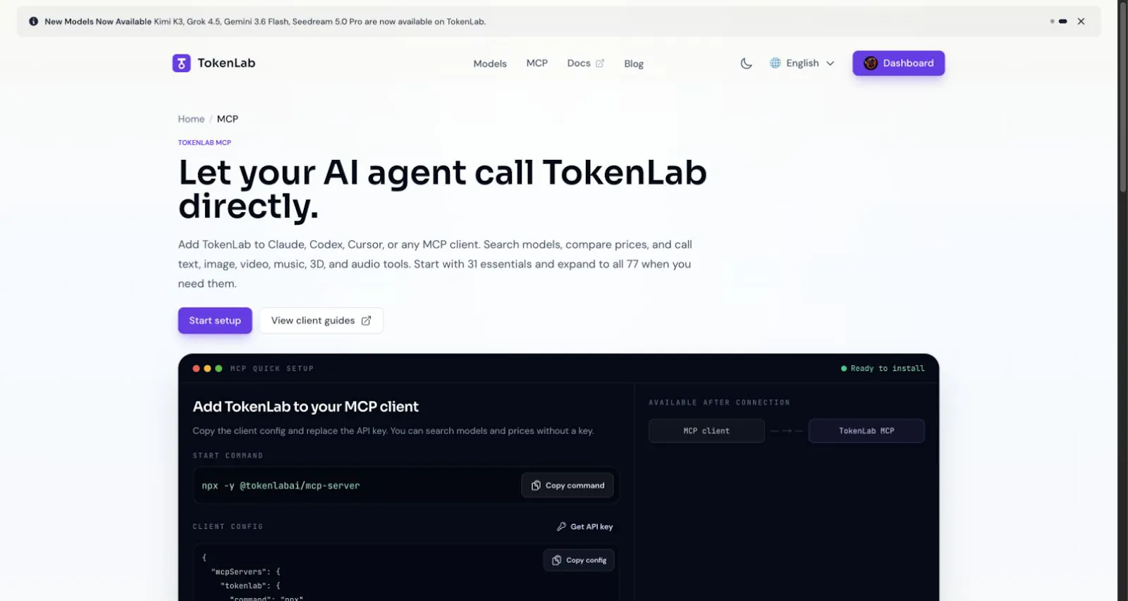TokenLab MCP Server screenshot 1