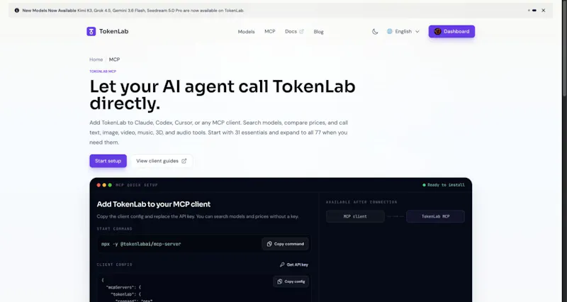 TokenLab MCP Server screenshot 1