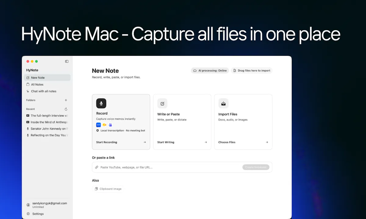 HyNote for Mac