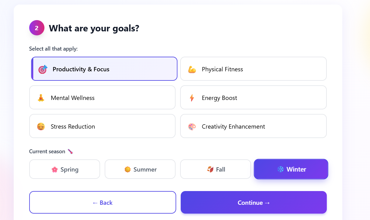 Morning Routine Generator - Screenshot 3 showing product features and functionality