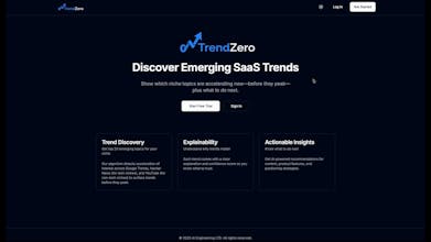 TrendZero–SaaS Trend Prediction Platform gallery image